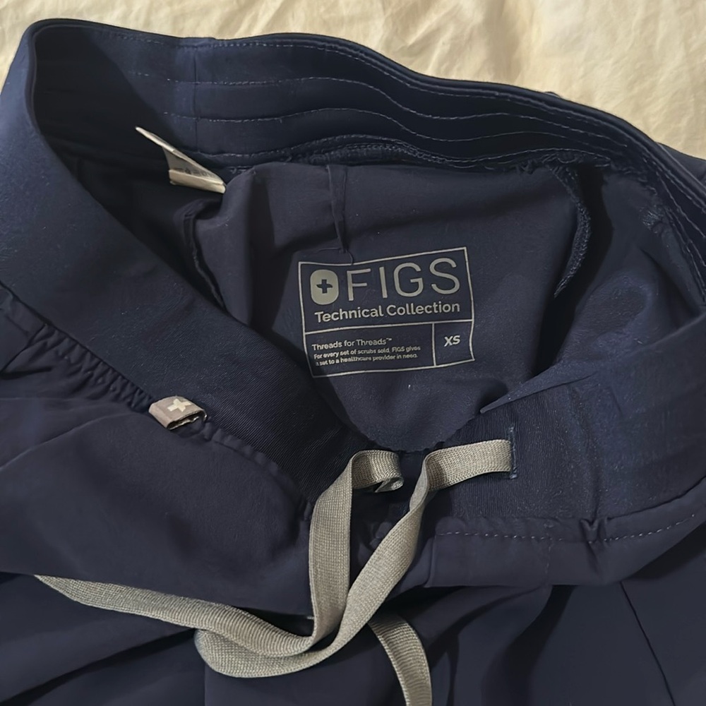 Figs scrub, bottom size, extra small navy blue
